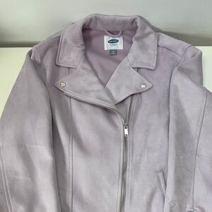 Old Navy Women's Light Purple Faux Suede Jacket
